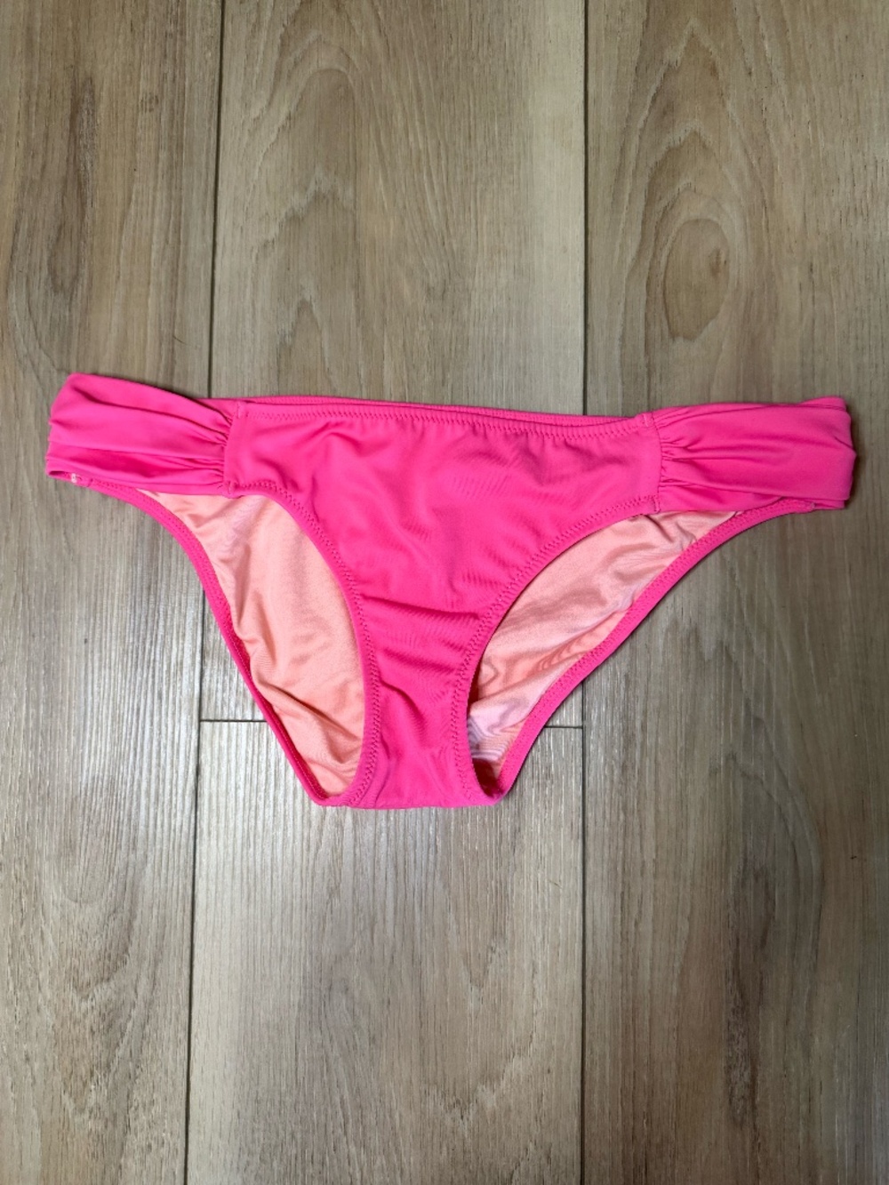Victoria’s Secret Hot Pink Bikini Bottoms | Size S | Ruched Side Swim